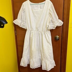 Vintage cotton eyelet dress
